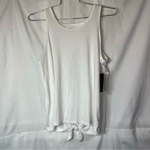 ZELOS Women’s Workout Tank Top White Large NWT